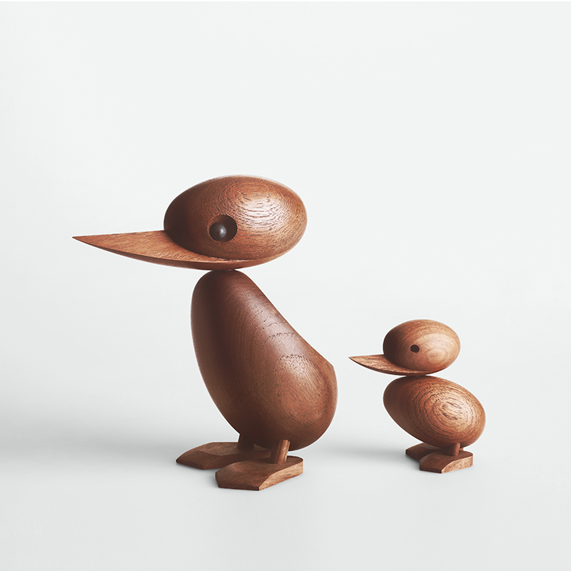 ARCHITECTMADE DUCK 丹麦设计师进口木质鸭子装饰摆件儿童玩具