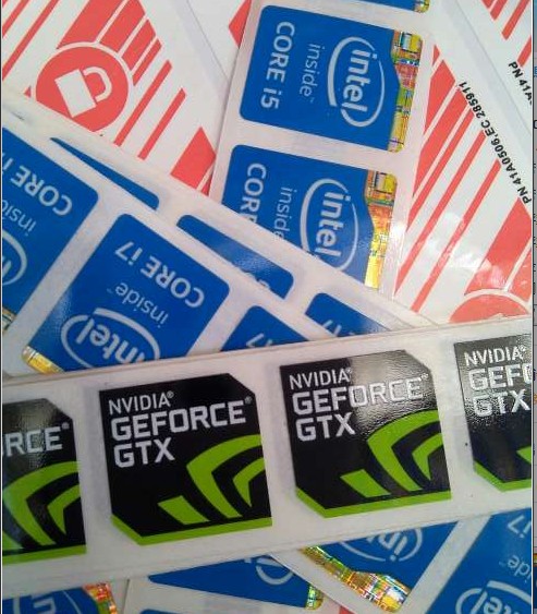 新款 原装笔记本电脑个性贴纸 英伟达GTX标签 NVIDIA显卡标志LOGO