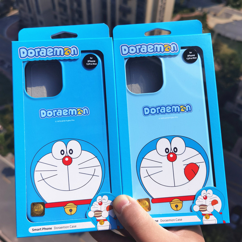 韩国哆啦A梦iphone13pro max手机壳叮当猫苹果12防摔保护套机器猫