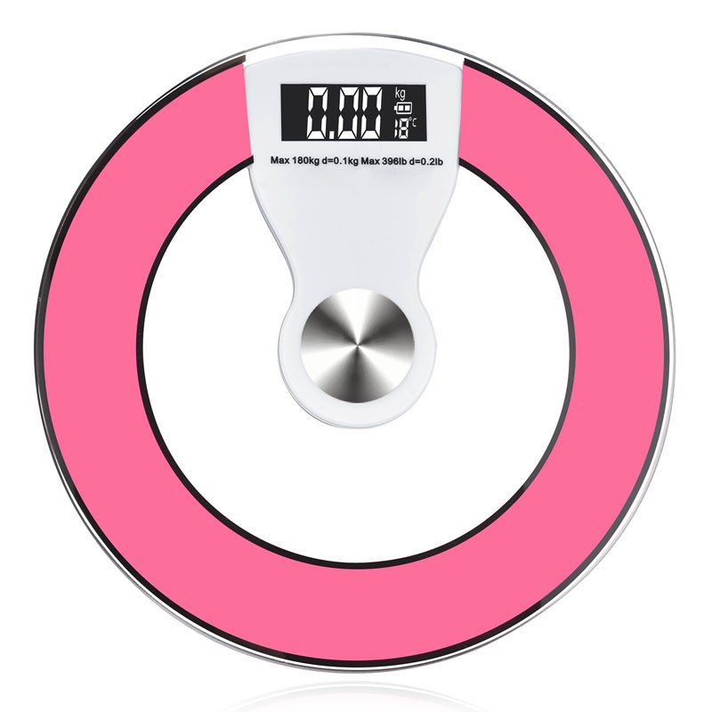 精准电子称迷你体重秤家用人体秤圆形成人健康减肥称重计测体重器