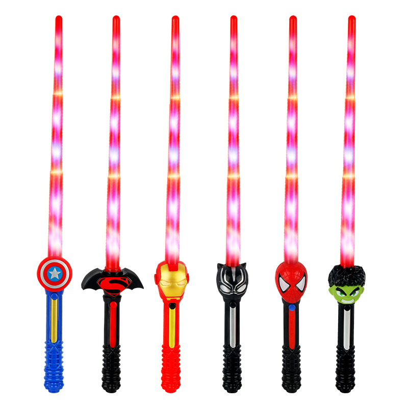 儿童玩具刀剑闪光棒复仇者联盟2发光伸缩激光剑男孩玩具发光宝剑