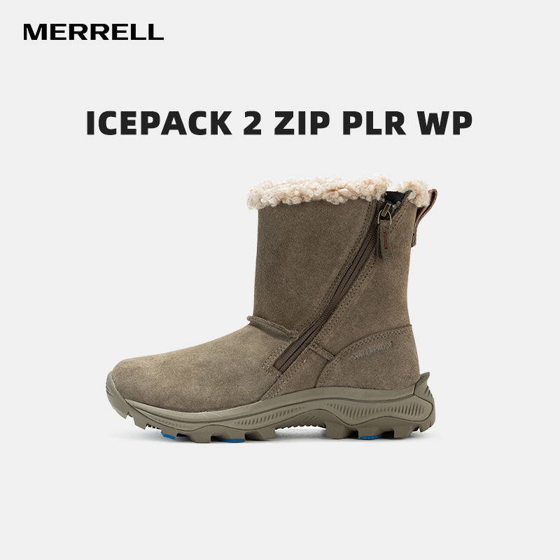MERRELL迈乐雪地靴女鞋冬季ICEPACK高帮加绒保暖防滑防水耐磨冬靴