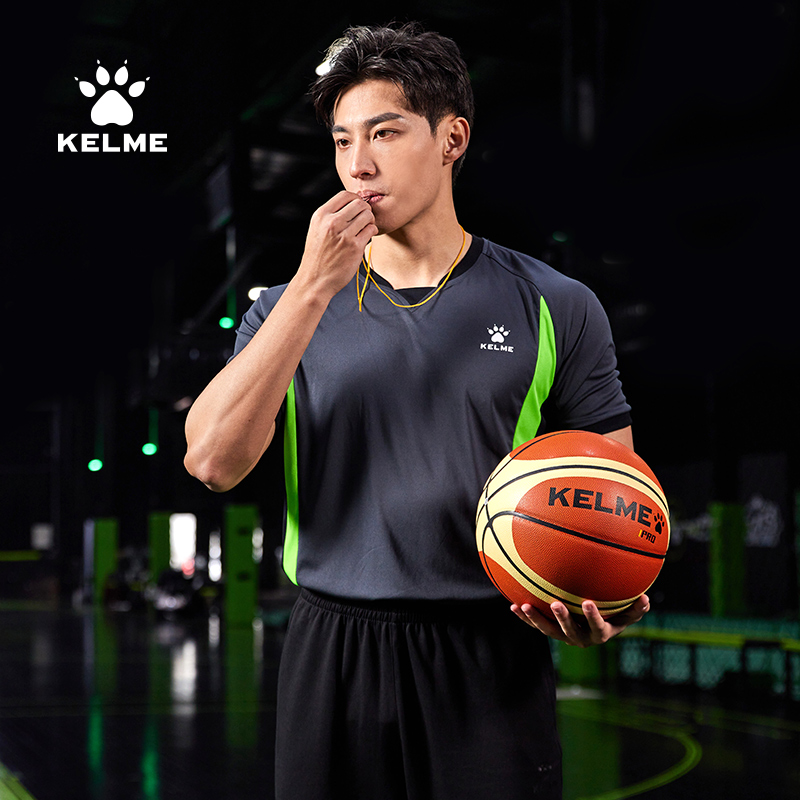 KELME卡尔美 篮球裁判服单上衣 男篮球比赛裁判上衣 可印制印号