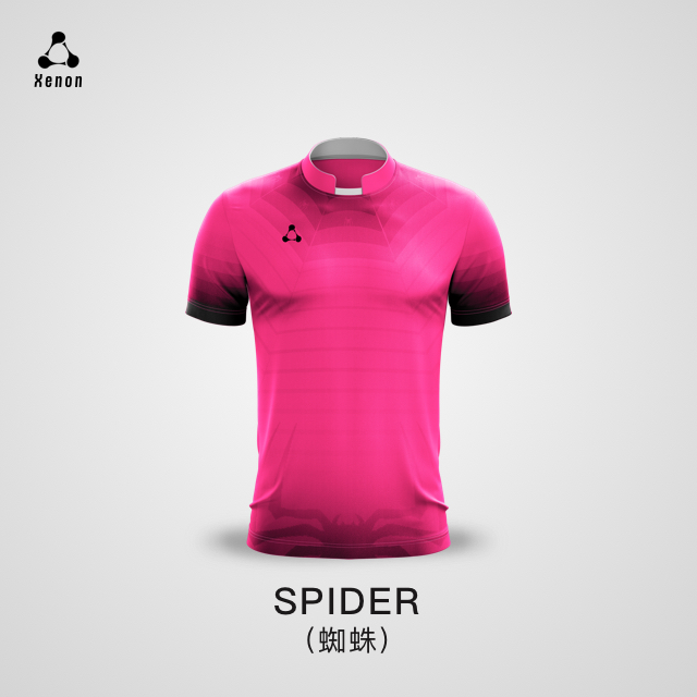 寻球Xenon首发款团队定制主客场足球服 X系列 蜘蛛粉红色款球衣