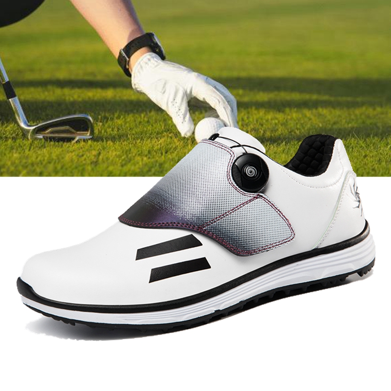 高尔夫男鞋抓地防滑户外golf高尔夫球鞋休闲运动鞋旋转纽固定钉鞋