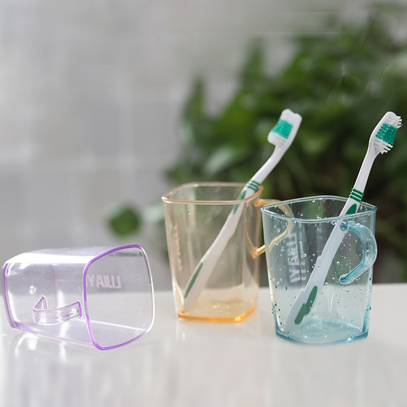 创意家用刷牙杯漱口杯儿童宝宝可爱洗漱杯卫生间塑料透明牙刷杯女