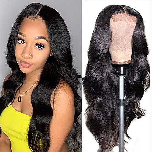 Body Wave Lace Front Wigs Human Hair Pre Plucked with Baby H