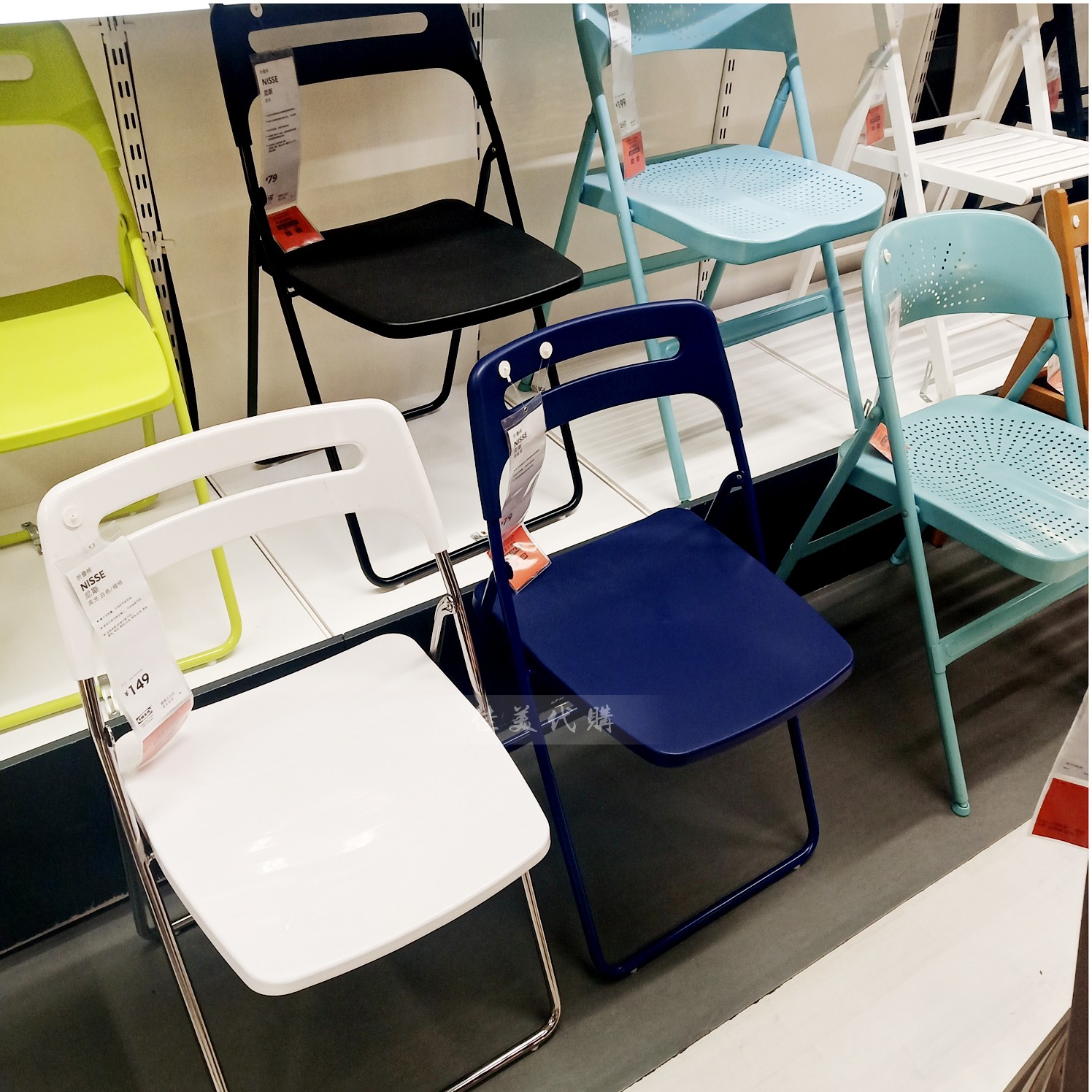 苏州IKEA宜家代购尼斯折叠椅休闲椅子办公电脑椅工作椅餐椅会议椅