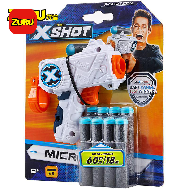 ZURU x特攻非凡系列迷你发射器男孩软弹玩具枪8发弹装儿童礼物