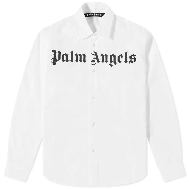 海外代购Palm Angels正品热销新款立领免烫商务休闲男士衬衫