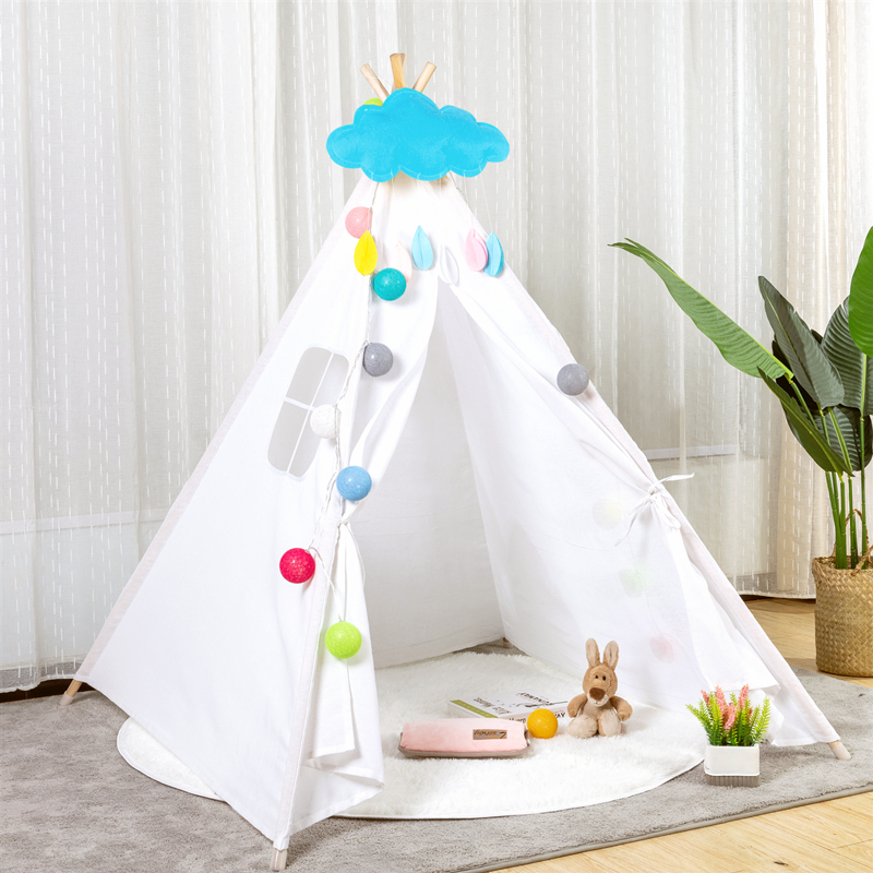 儿童帐篷游戏屋宝宝玩具屋男孩女孩室内印第安公主房装饰野餐拍照