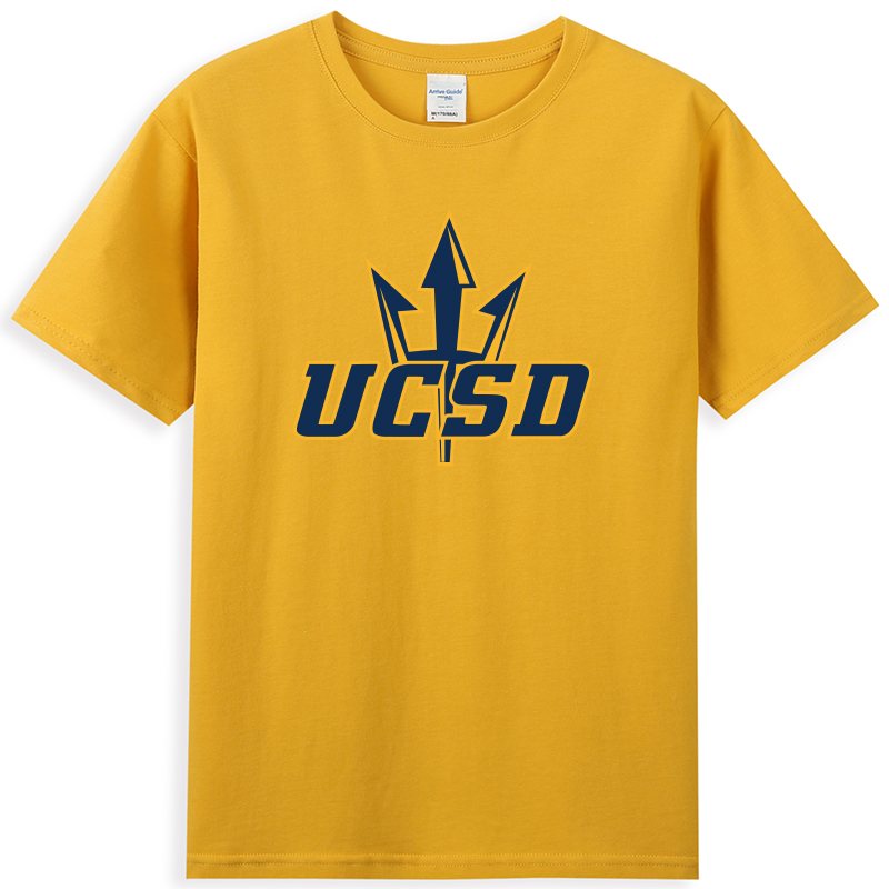 新品UCSD加利福尼亚大学圣迭戈分校圆领T恤纪念品全棉T男女款夏季
