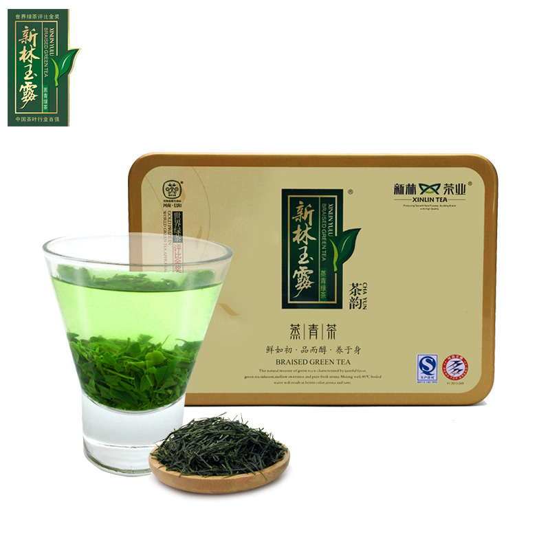 新林玉露2021新茶 绿茶 蒸青绿茶 信阳高山茶叶真空包装100g茶韵