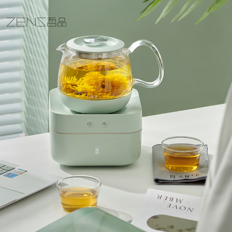 哲品Tbox茶合mini煮茶器家用小型玻璃恒温养生壶办公室电热烧水壶