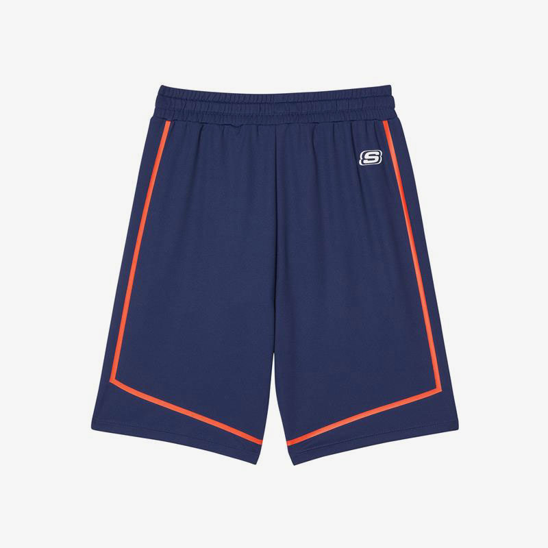 Skechers/斯凯奇官方正品夏季新款篮球中大童运动透气休闲短裤