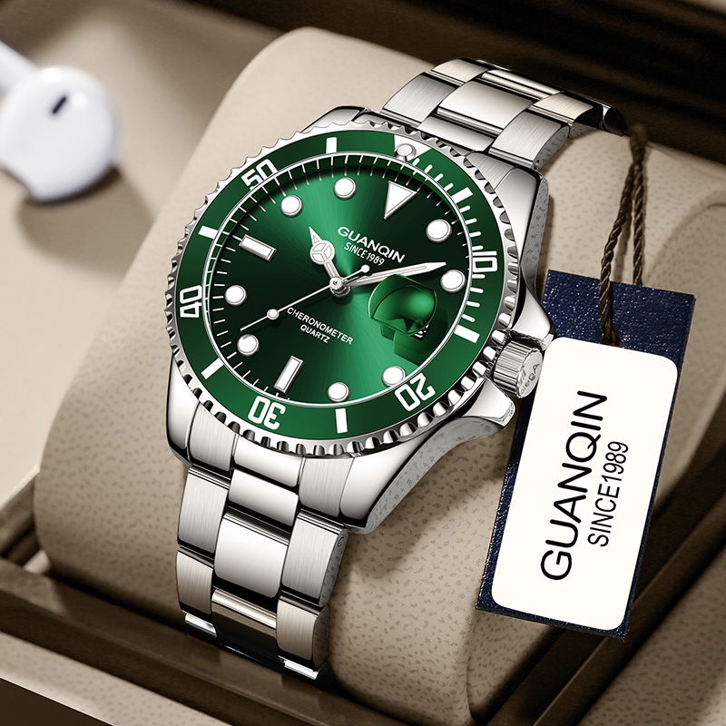 名牌送礼物品牌男士手表精钢防水时夜光名牌瑞士男表