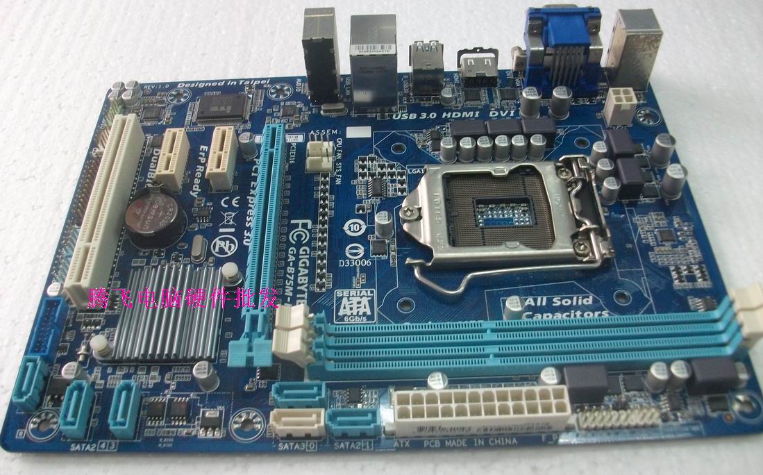 技嘉GA-B75M-HD3 1155针B75全固态集成主板DDR3内 USB3.0 SATA3.0