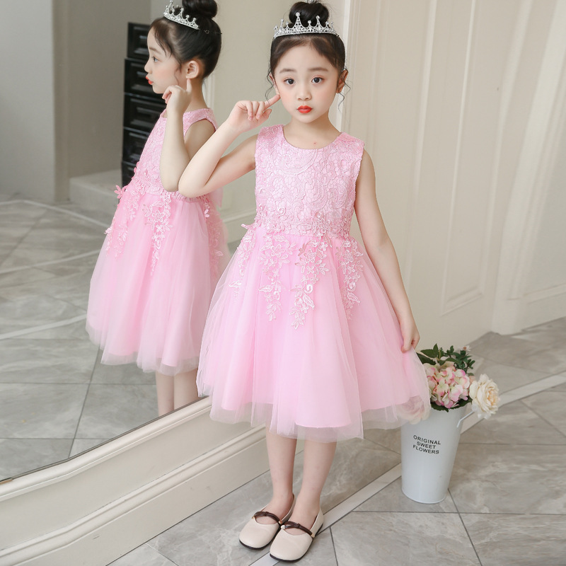 女童夏装2021新款儿童装公主裙蓬蓬纱连衣裙夏季小女孩超洋气裙子