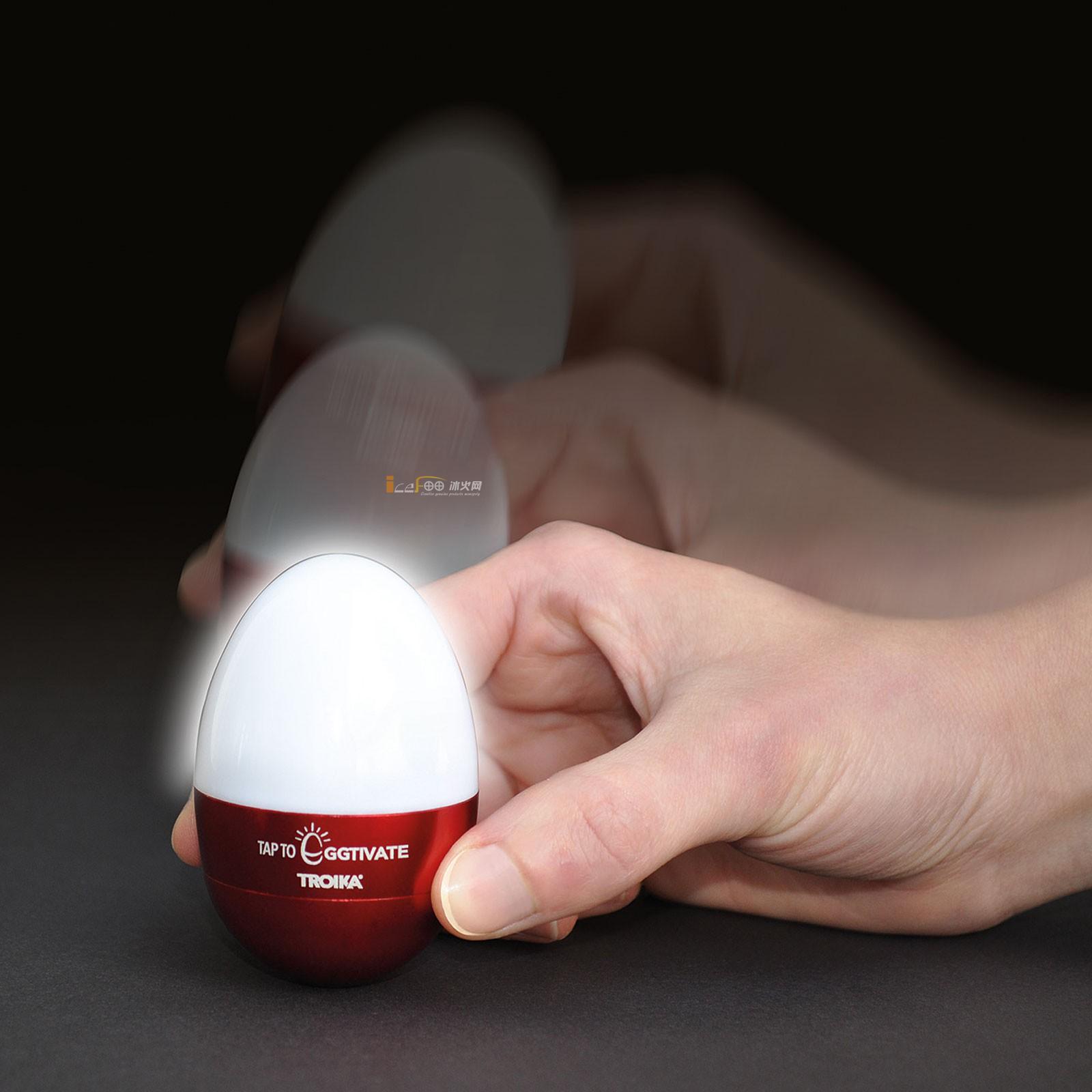 德国Troika不倒翁蛋形振动传感器小夜灯白色LED夜光创意礼物Egg10